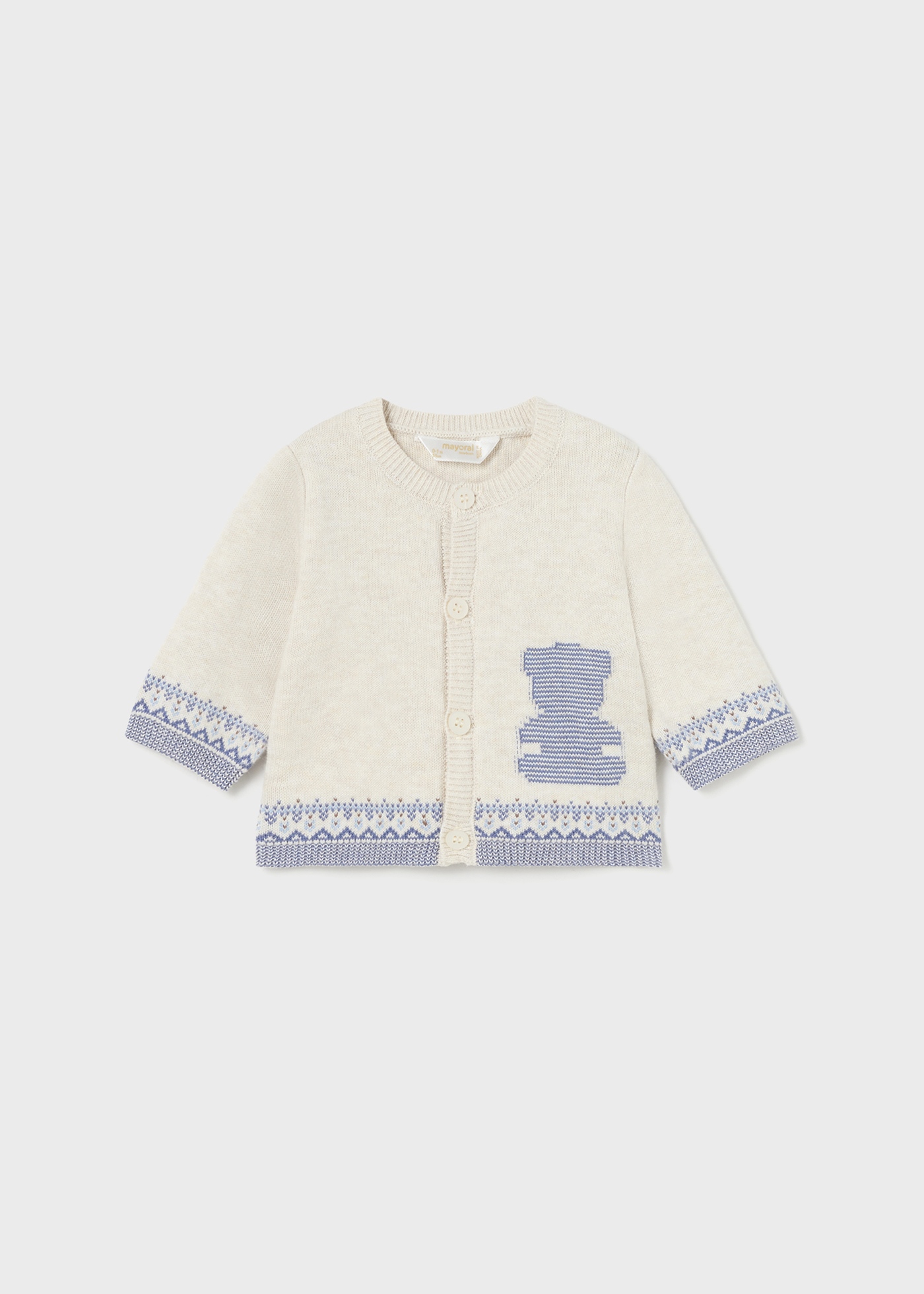 Conjunto de malha de algodão Better Cotton de 3 peças para recém-nascido