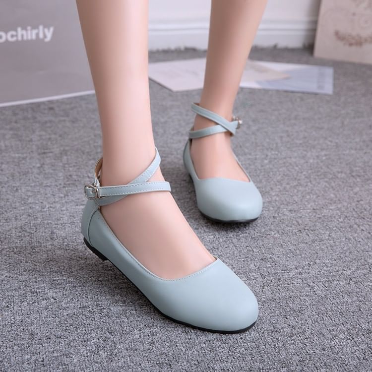 Freesia - Mary Jane-schoenen met kruisbandjes