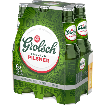 Grolsch - Pils - Fles - 6 x 300ML