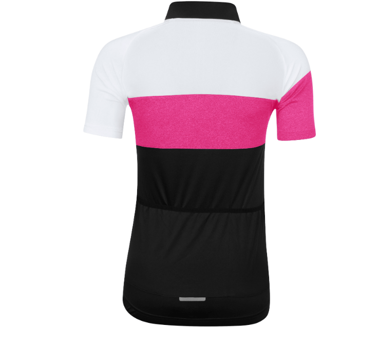 Force View Cykeltrøje - Kvinde - Sort / Pink / Hvid