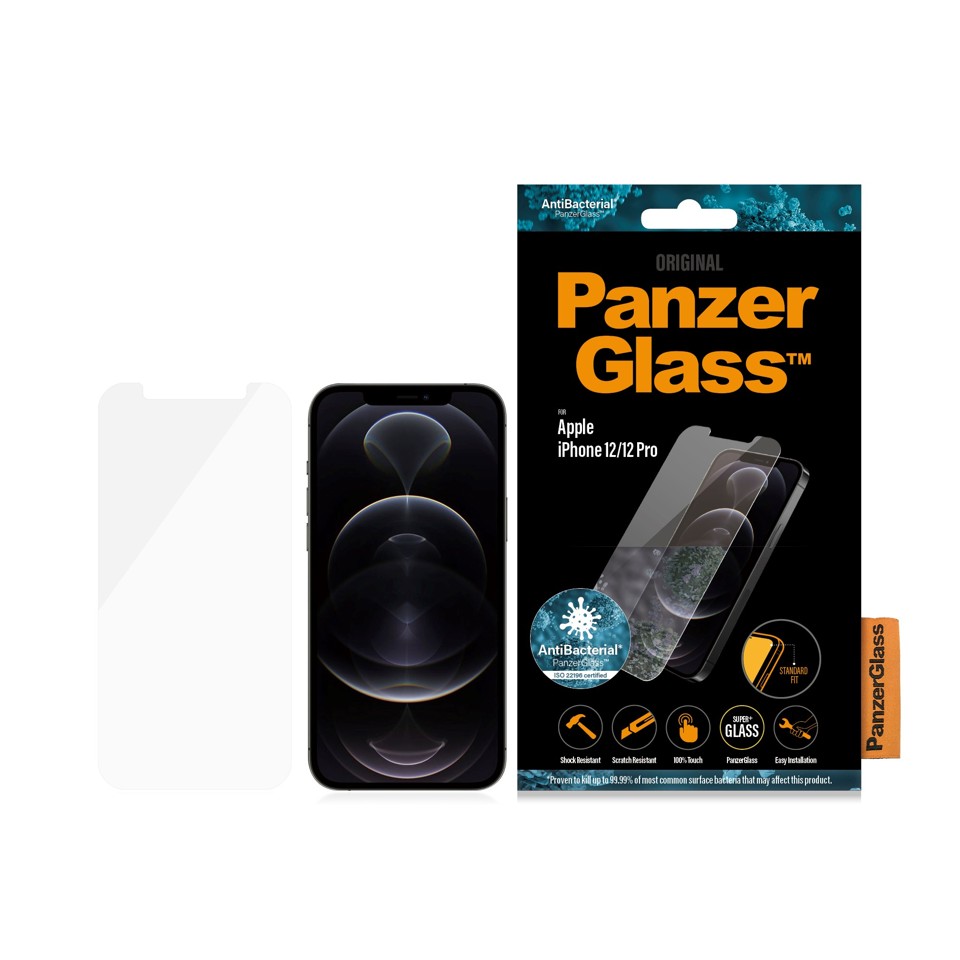 PanzerGlass - Skærmbeskyttelse Apple iPhone 12 - 12 Pro - Standard Fit