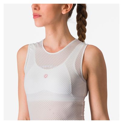 Maillot de Corps Sans Manches Femme Castelli Pro Mesh Blanc