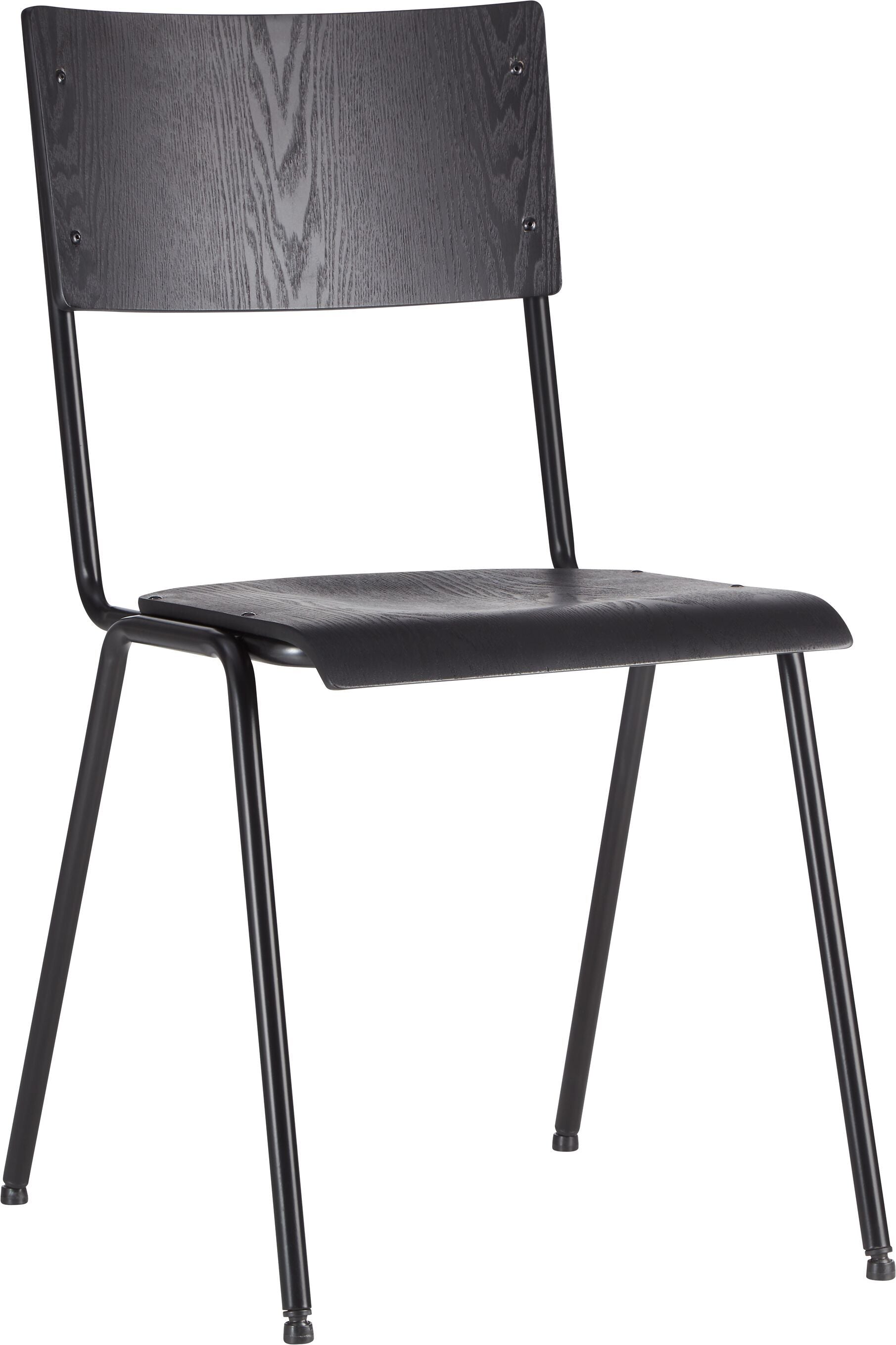 LEVIO Stuhl - Schwarz / B: 43.0 cm x T: 50.0 cm x H: 83.0 cm