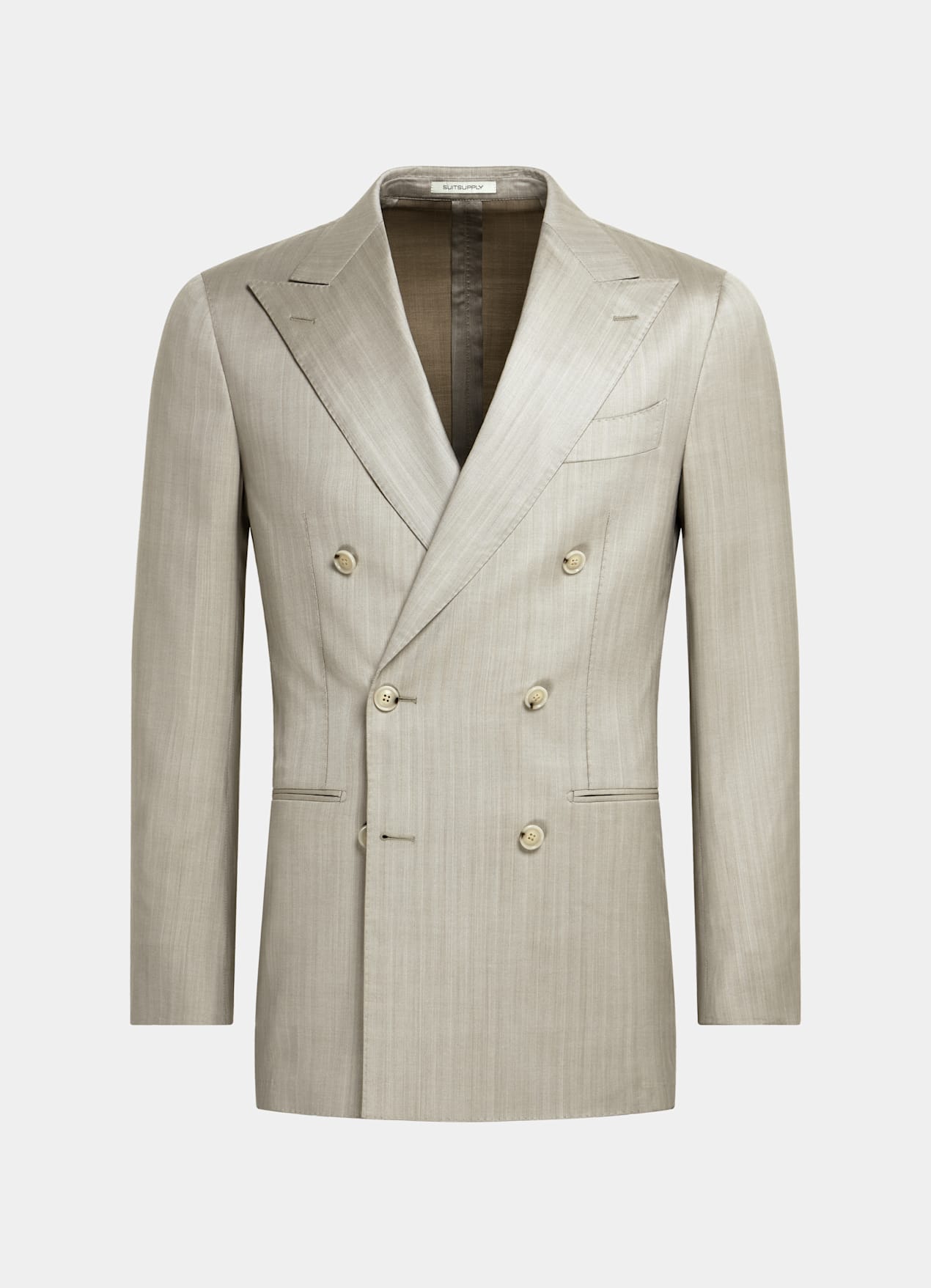 Costume Havana coupe Tailored sable à chevrons