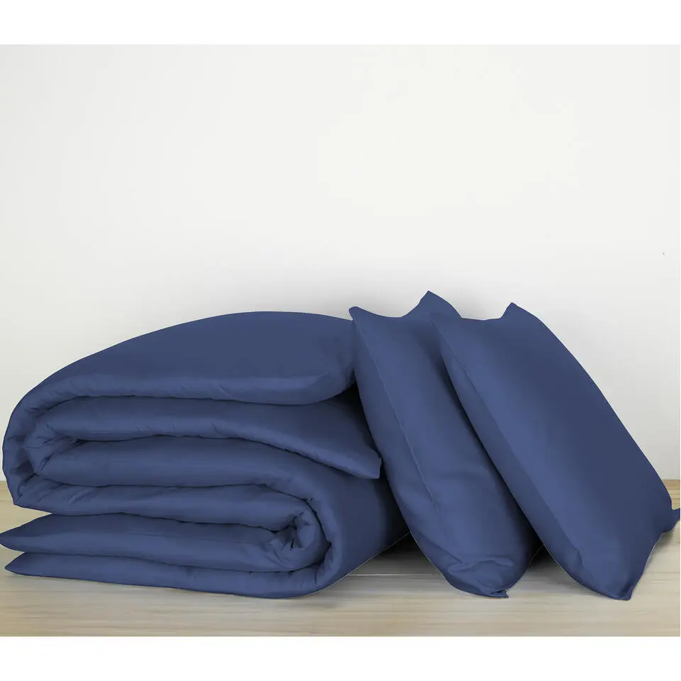 De Witte Lietaer Dekbedovertrek Katoen Satijn Olivia- 240 x 220 cm - Blauw