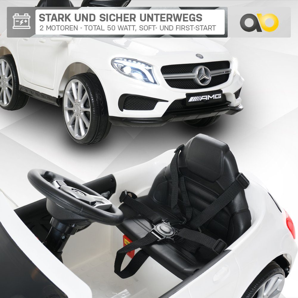 Actionbikes Motors Elektro-Kinderauto Kinderfahrzeug Mercedes GLA 45 AMG Lizenziert 3-5 Jahre, Belastbarkeit 30 kg, (1-tlg), Kinder Spielzeug - elektrisches Fahrzeug 3-6 Km/h - mit Fernbedienung