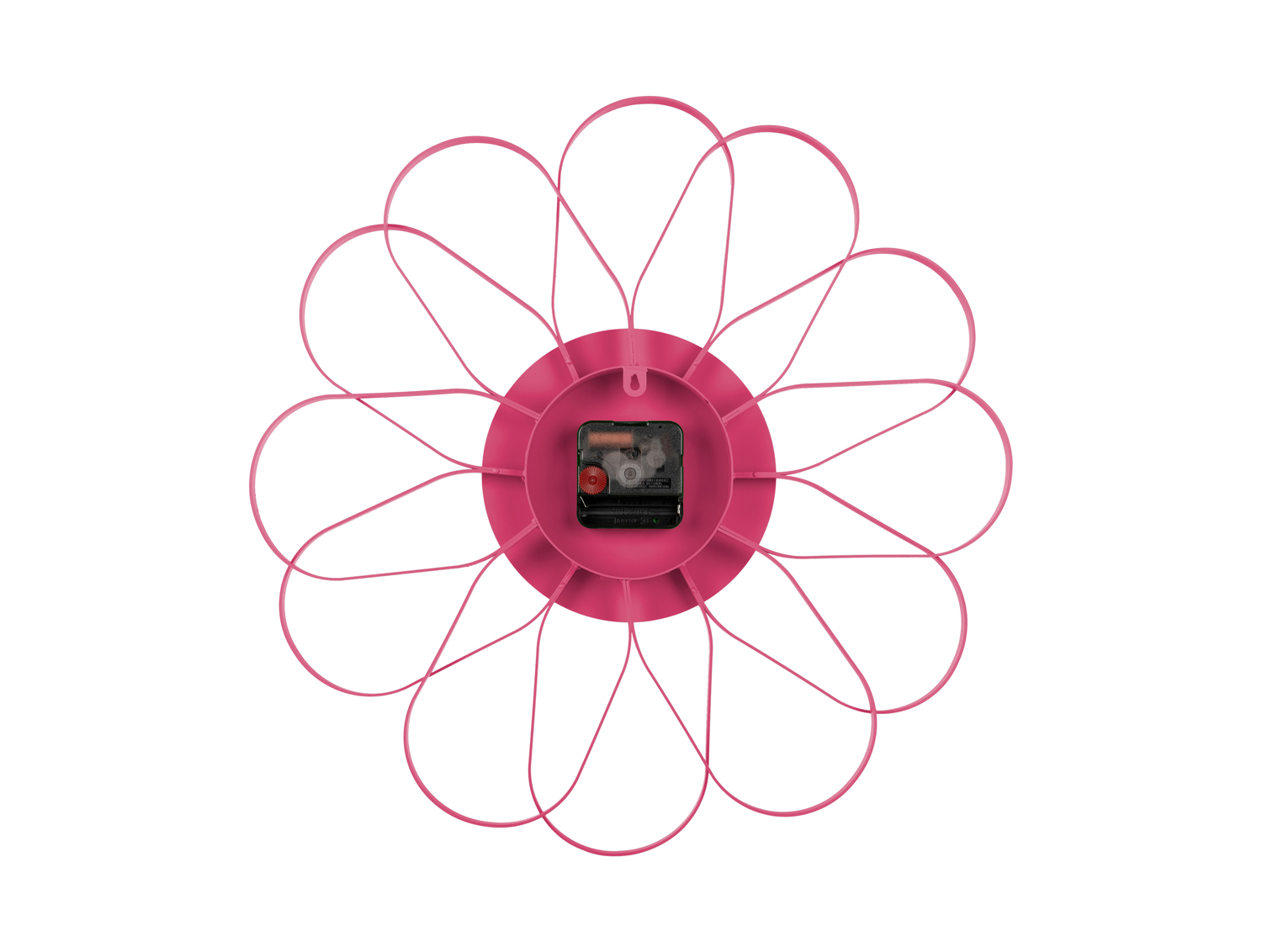Wall clock Arkis iron bright pink