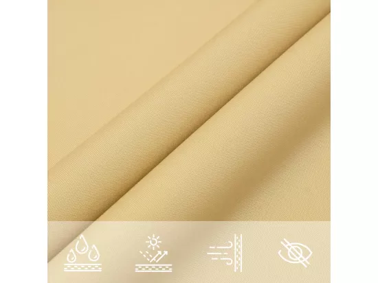 Voile d'ombrage sable 3x2,5 m 100 % polyester oxford
