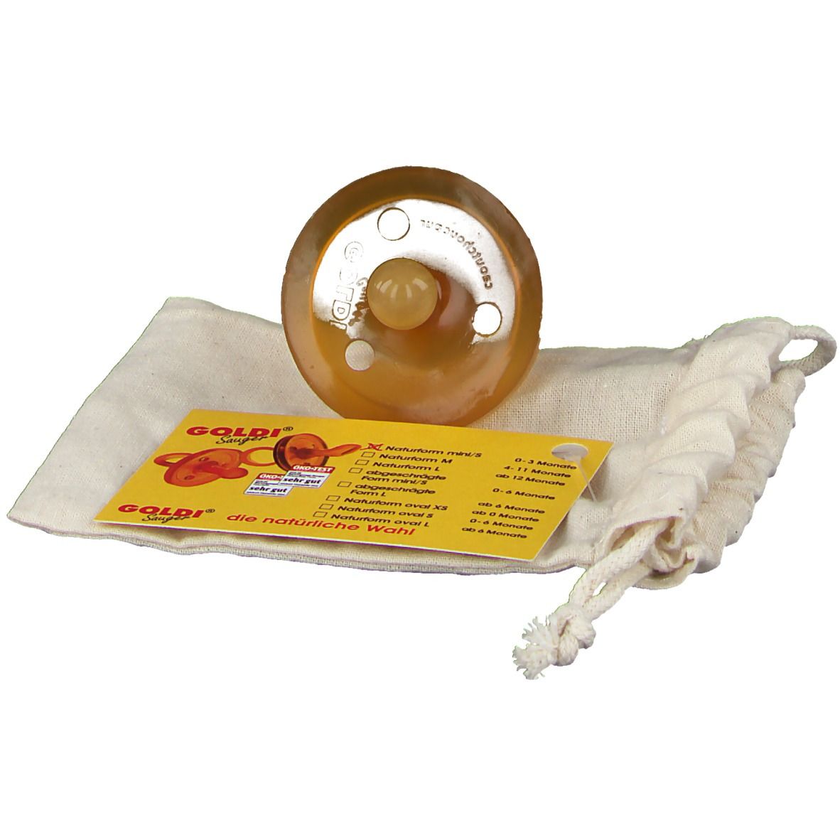 GOLDI® Sauger Naturform 0 bis 3 Monate