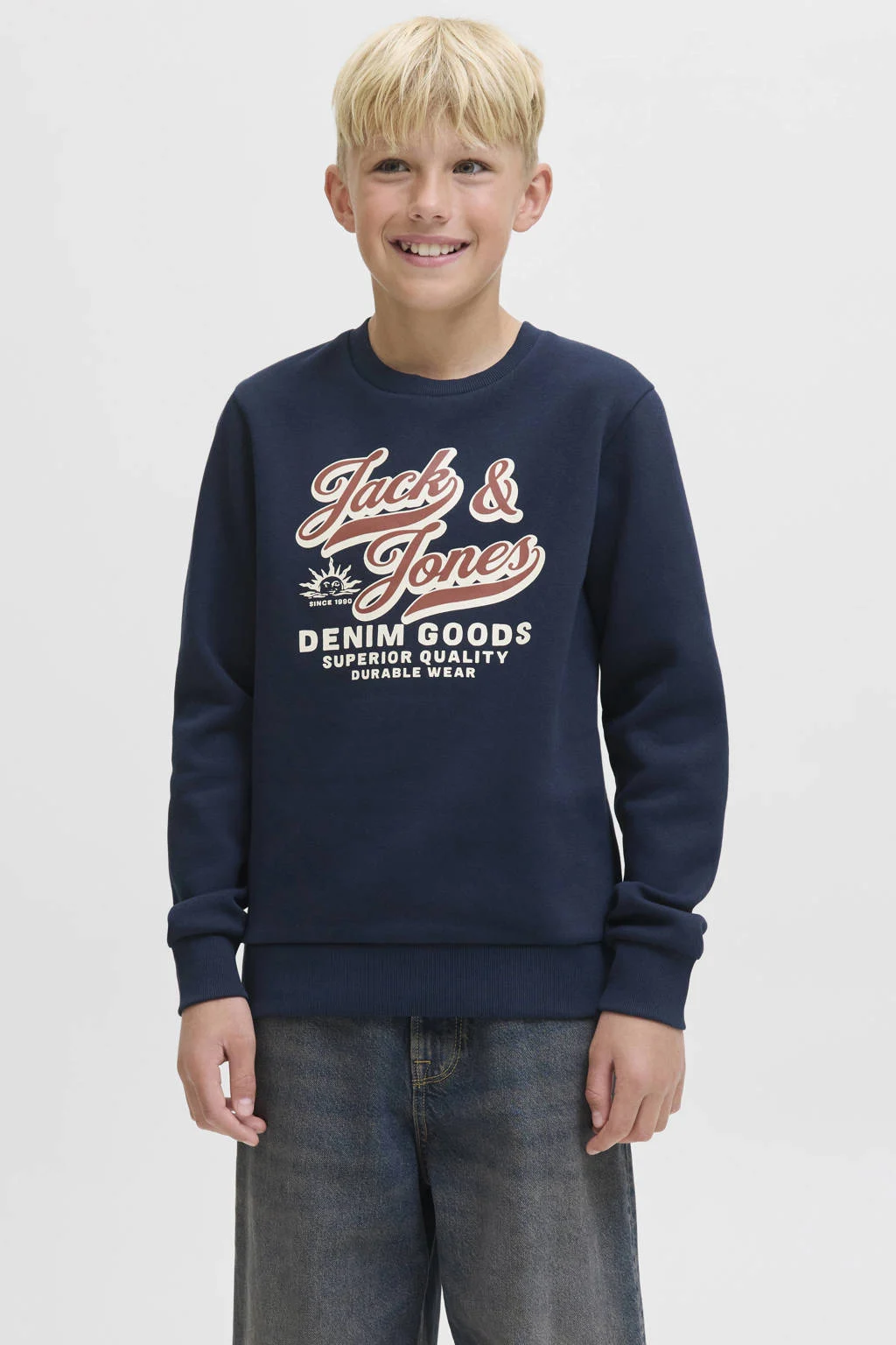JACK & JONES JUNIOR sweater donkerblauw