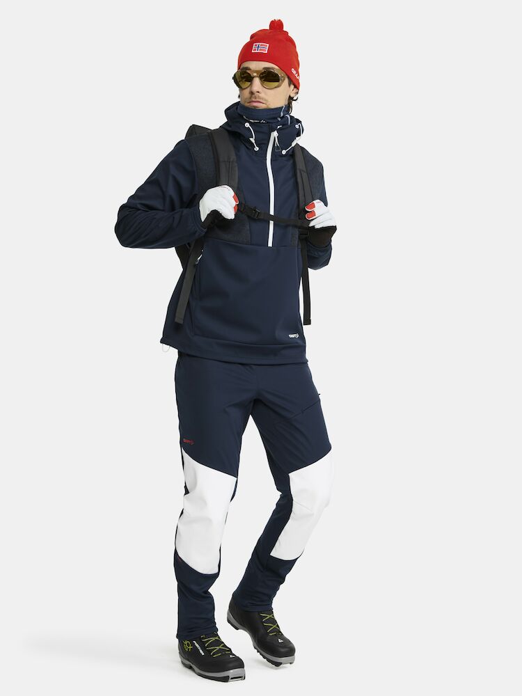 NOR ADV Backcountry Anorak Herre White/Blaze
