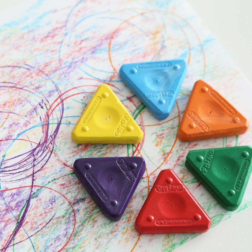 30 crayons de cire triangles