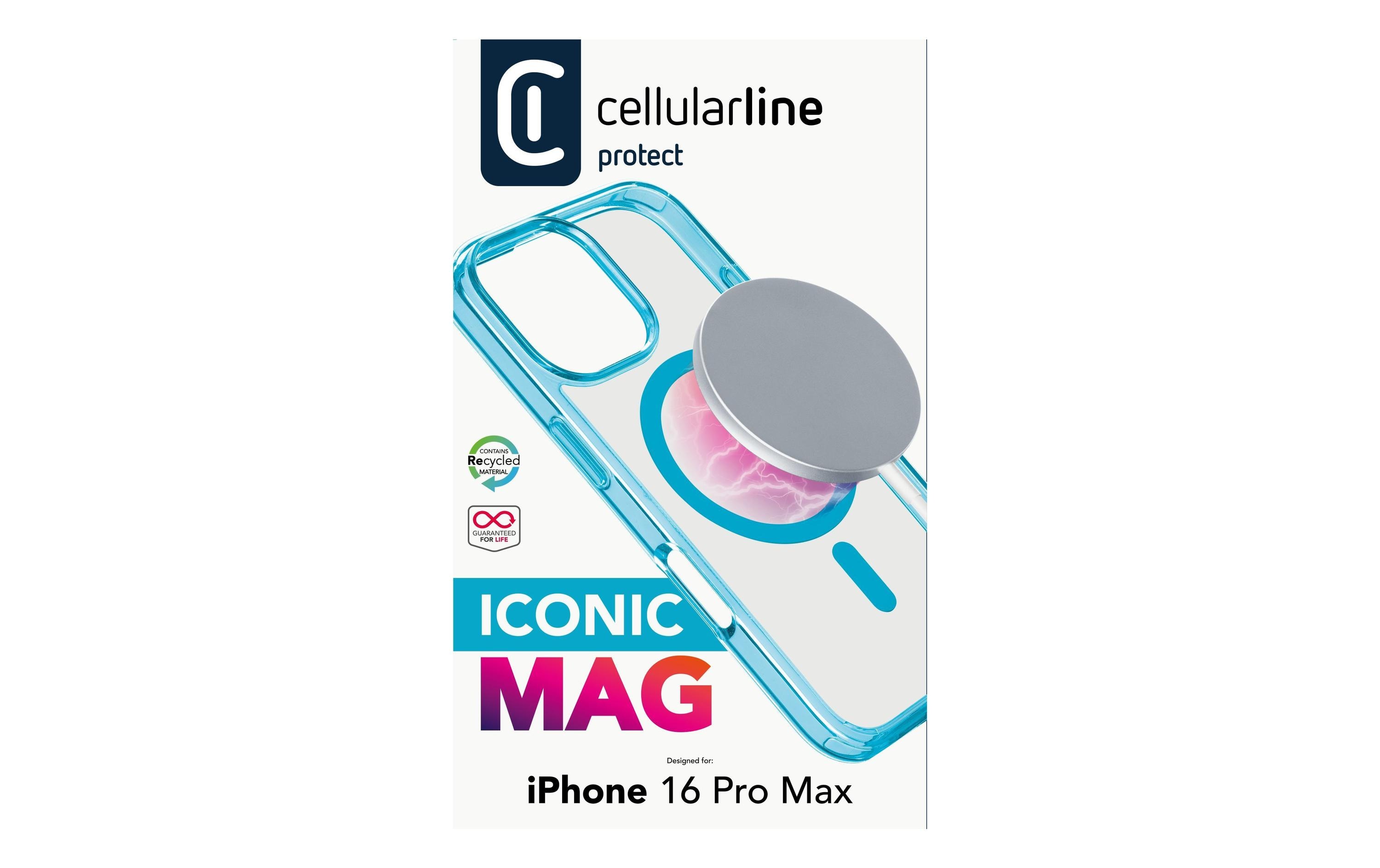 Back Cover Iconic iPhone 16 Pro Max Light BlueSchutzhülle für das Apple iPhone 16 Pro Max