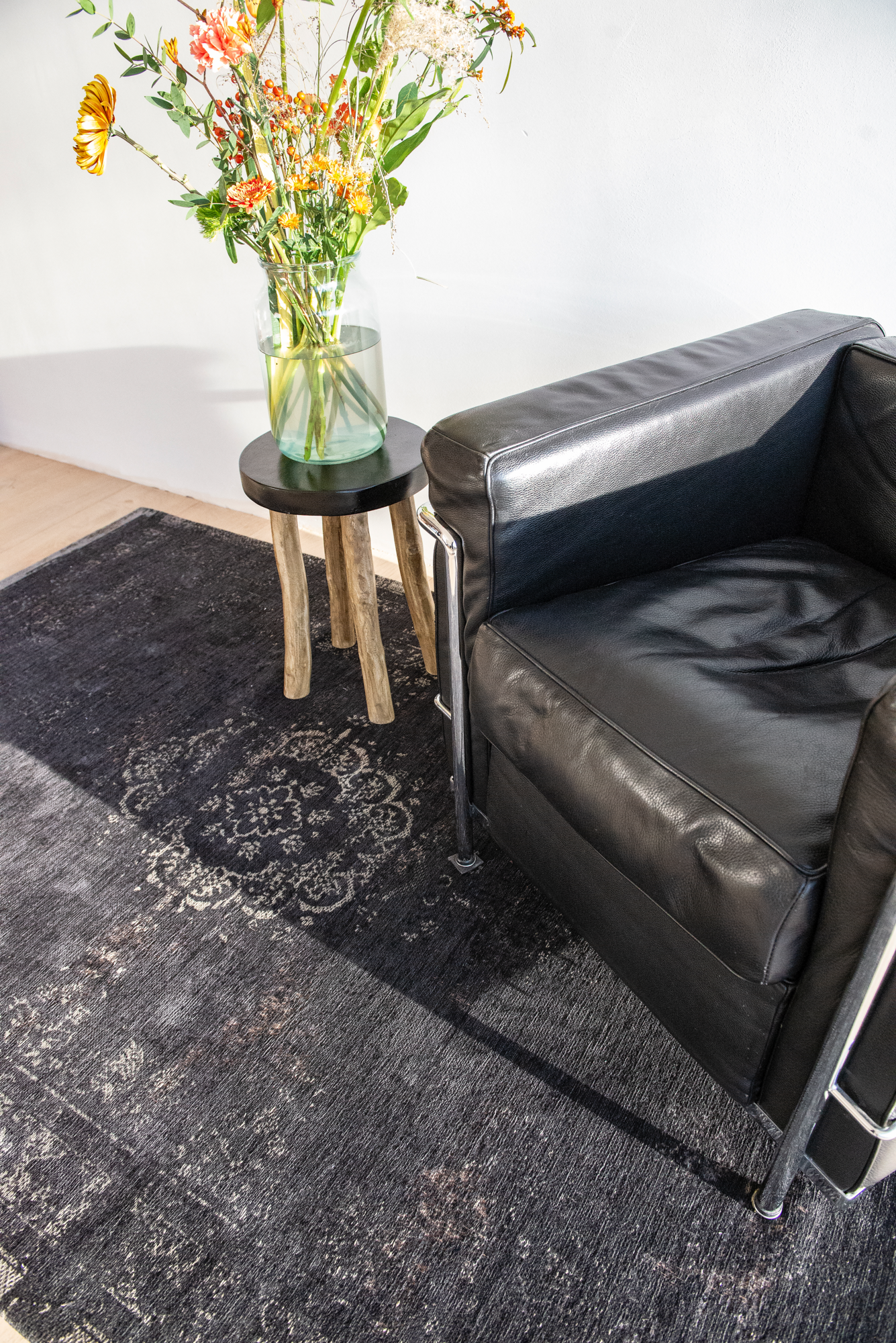 Ecorugs vloerkleed Medallion zwart 280x390 cm