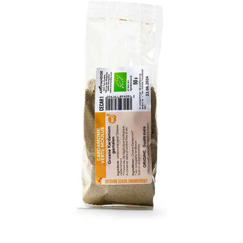 Cardamome verte moulue bio - 50 g Aromandise