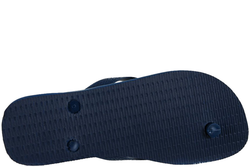 HAVAIANAS BRASIL LOGO KLIPKLAPPER I NAVYBLÅT GUMMI