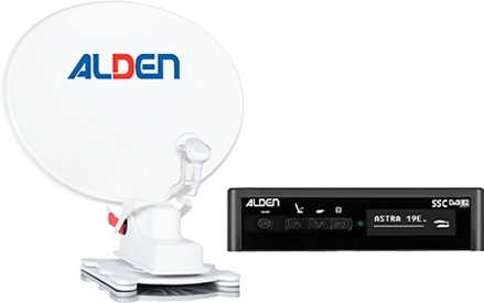 Alden Onelight 65 HD vollautomatische Sat-Anlage inkl. S.S.C. HD-Steuermodul und Ultrawide LED TV  24