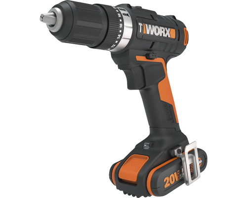 WORX 20V 50Nm WX370 accu-slagboormachine, inclusief koffer, 2 x 2Ah accu's en lader