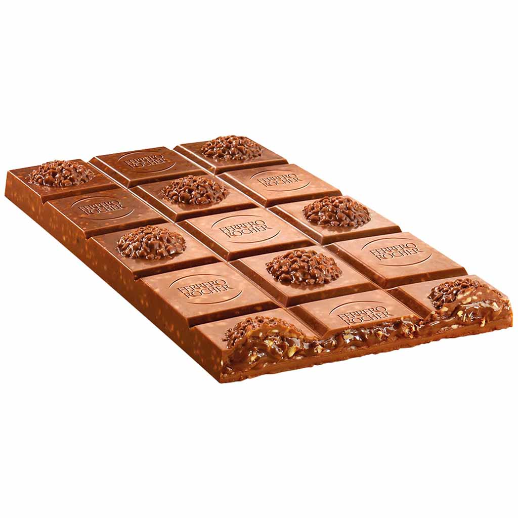Ferrero Rocher Tafelschokolade Original Haselnuss 90g MHD:19.7.25