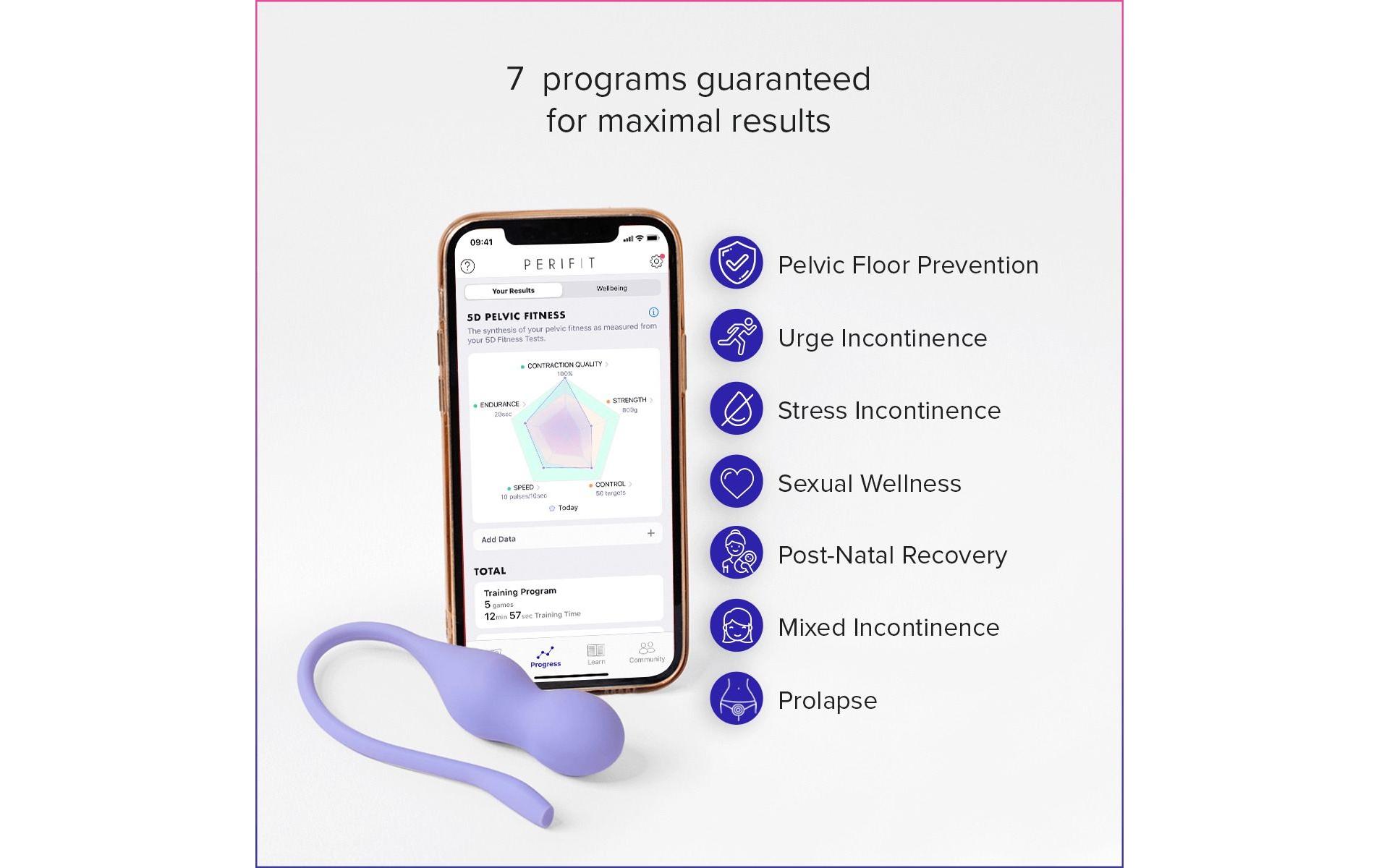 Kegelübungstrainer, Flieder<br>Kegel-Trainer für einen stärkeren Beckenboden
