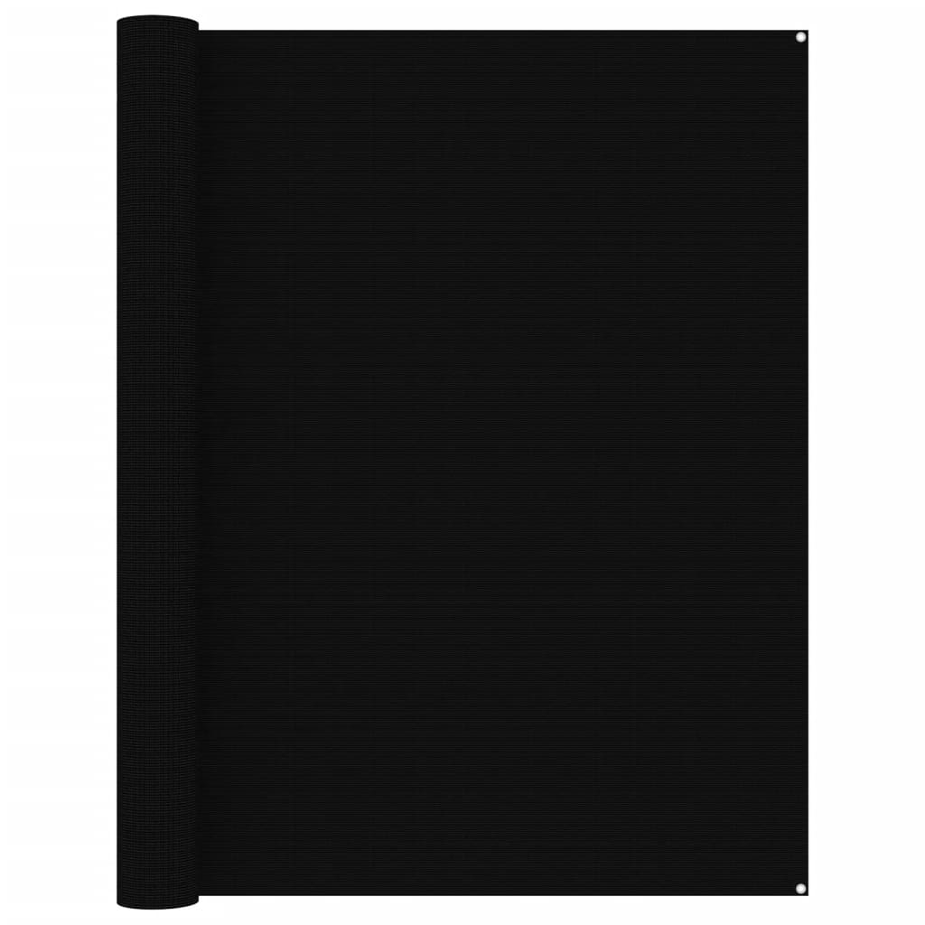 Tapete de campismo Vidaxl preto 250 x 400 cm