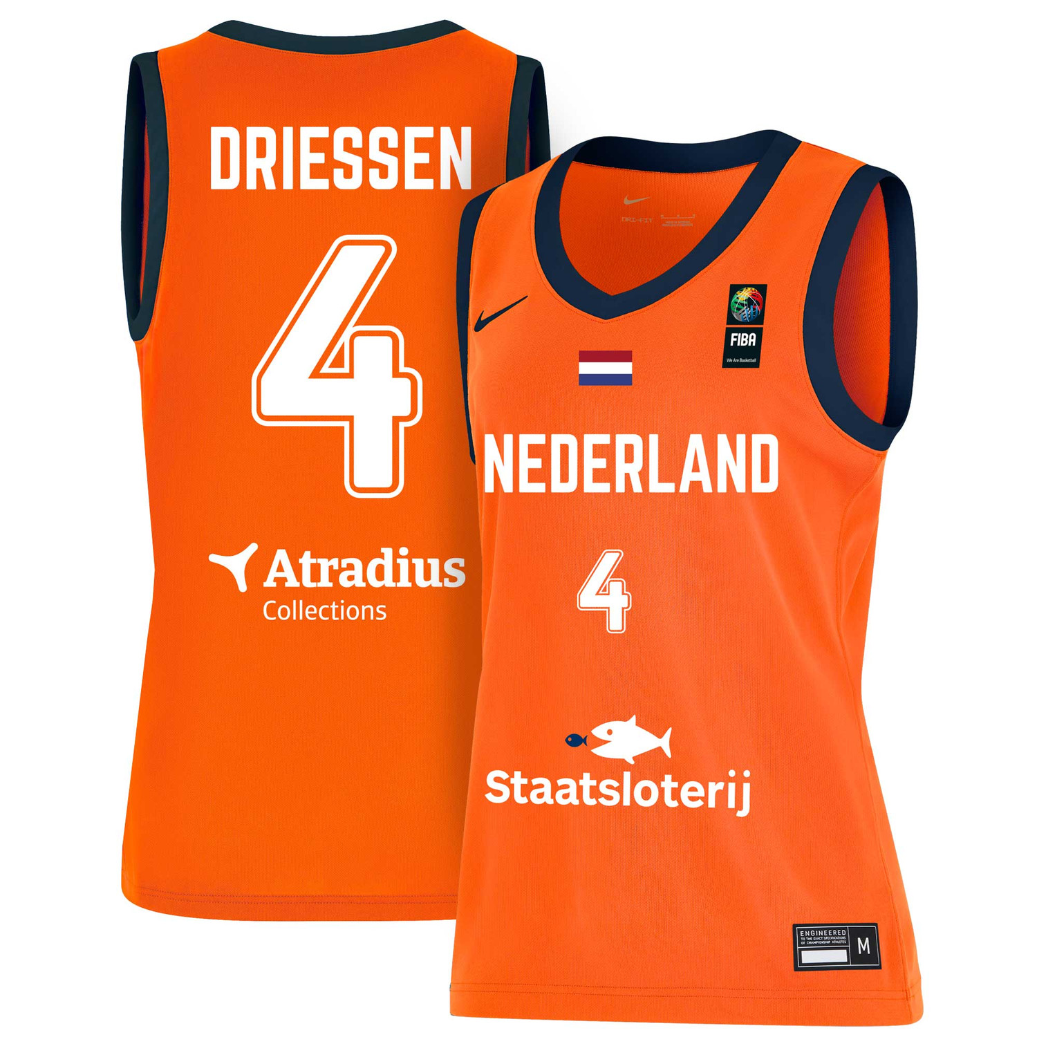 Nike Orange Lions Game Jersey Dames #4