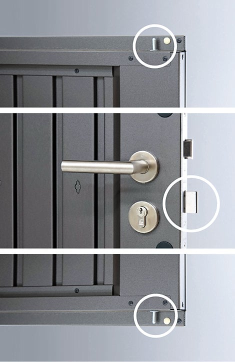 Abri de jardin simple porte Biohort Panorama P1 en métal coloris gris foncé métallique ép.0,53 mm surface extérieure 4,31 m²