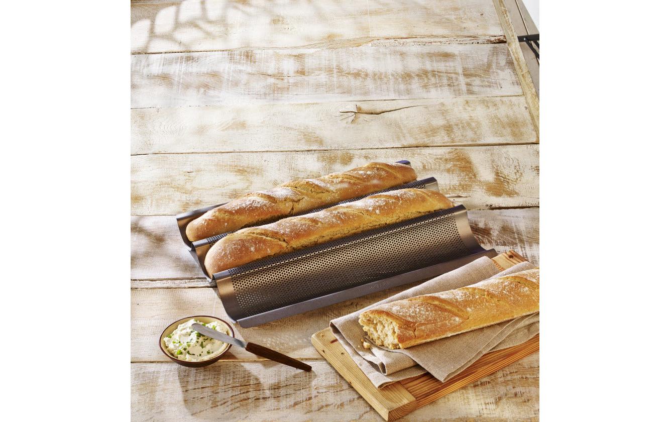 Brot-Backform Laib & Seele BaguetteFür 3 Baguettes von 250 bis 300 g
