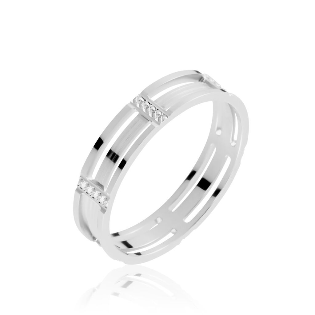 Alliance Luna Diamantee Ajouree Or Blanc