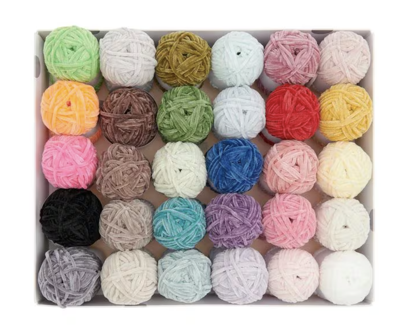 (30er Set) Ricorumi Nilli Nilli Strick Garn DIY Mercerie Zubehör zum Häkeln / Stricken (400025.014) - Bunt
