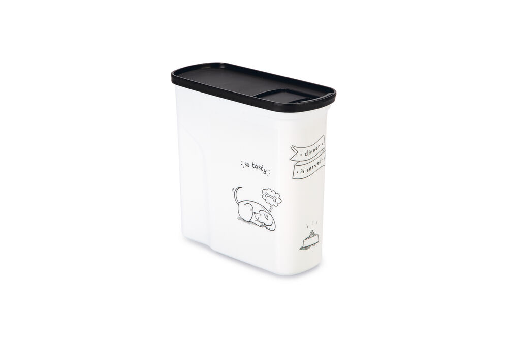 Curver Dis - Hond - Voercontainer - 2 Liter - Wit Grijs