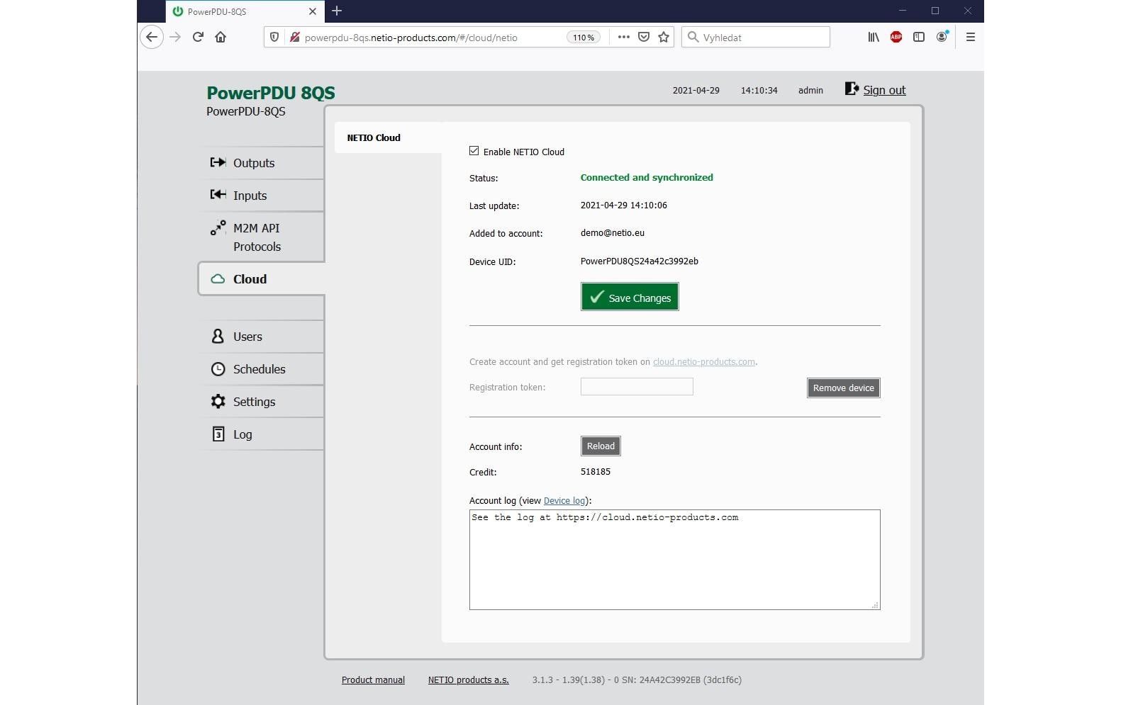 PowerPDU 8QS<br>LAN-gesteuerter und messbarer Stromverteiler mit 8 Ausgängen