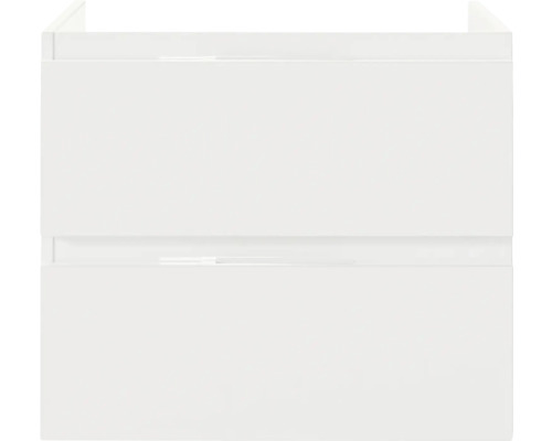Pelipal badkamermeubelset serie 4035, BxHxD 60 x 200 x 45 mm, witte fronten. 3-delige badkamermeubelset bestaande uit een witte keramische wastafel, badmeubel en spiegelkast met ledverlichting.