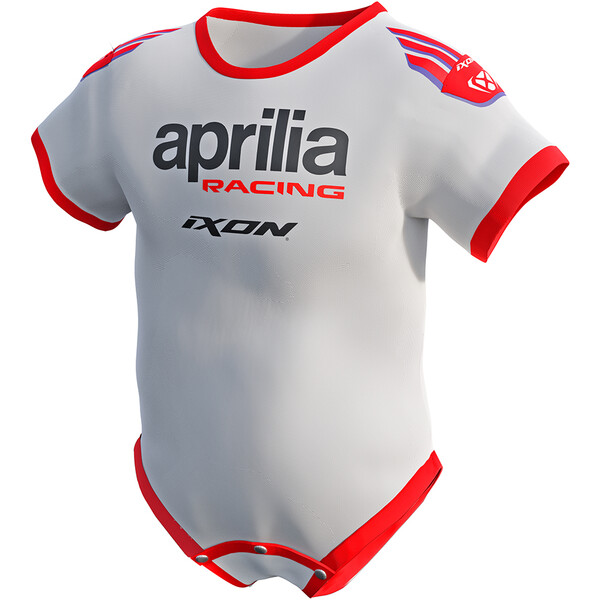 Ixon - Body bébé Aprilia 23 Blanc / Rouge fluo