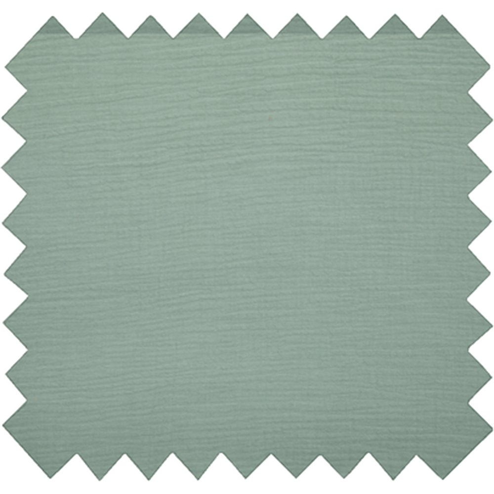 Coupon Tissu 50 Cm Gaze Vert Sauge