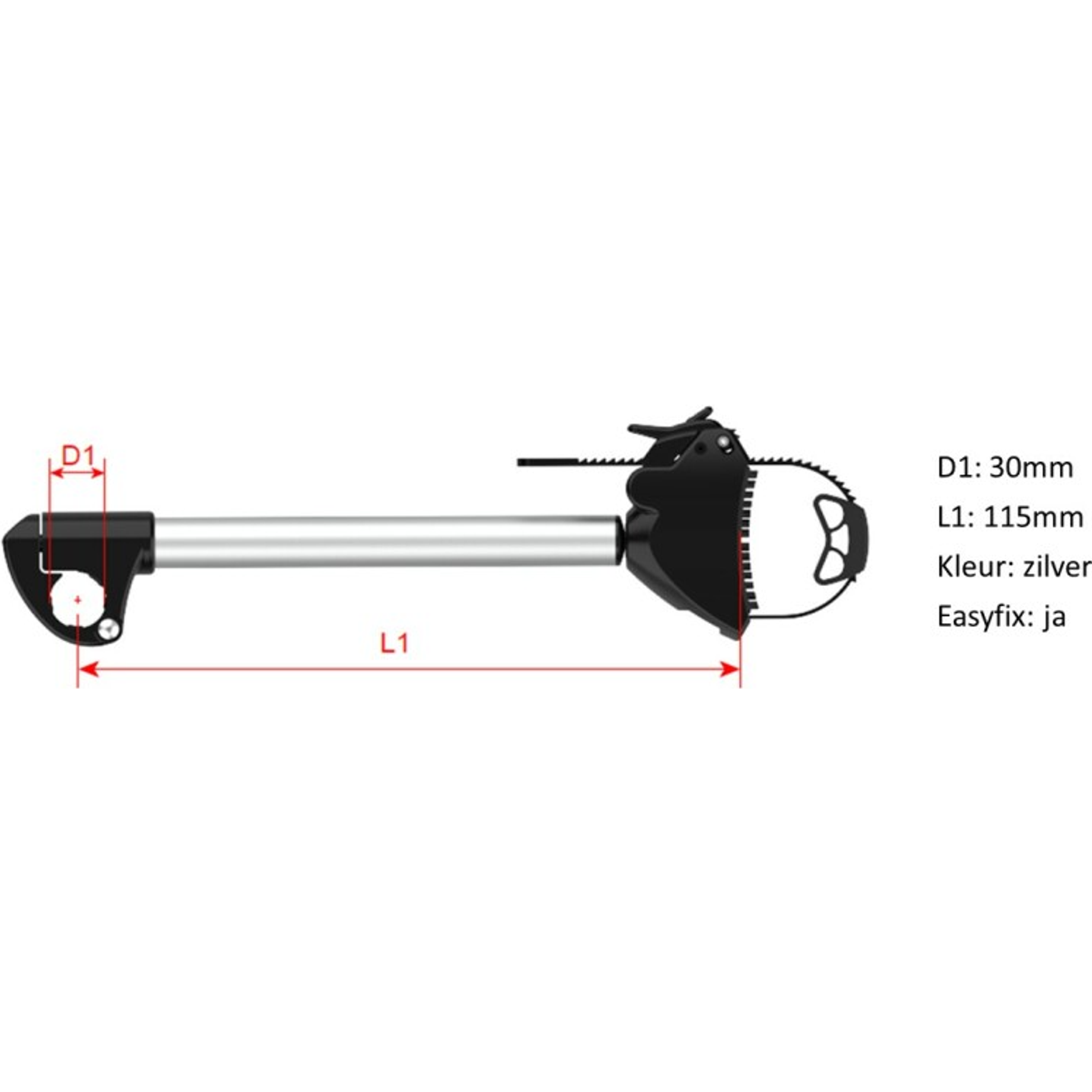 Pro User EasyFix Diamant 30 mm Framehouder