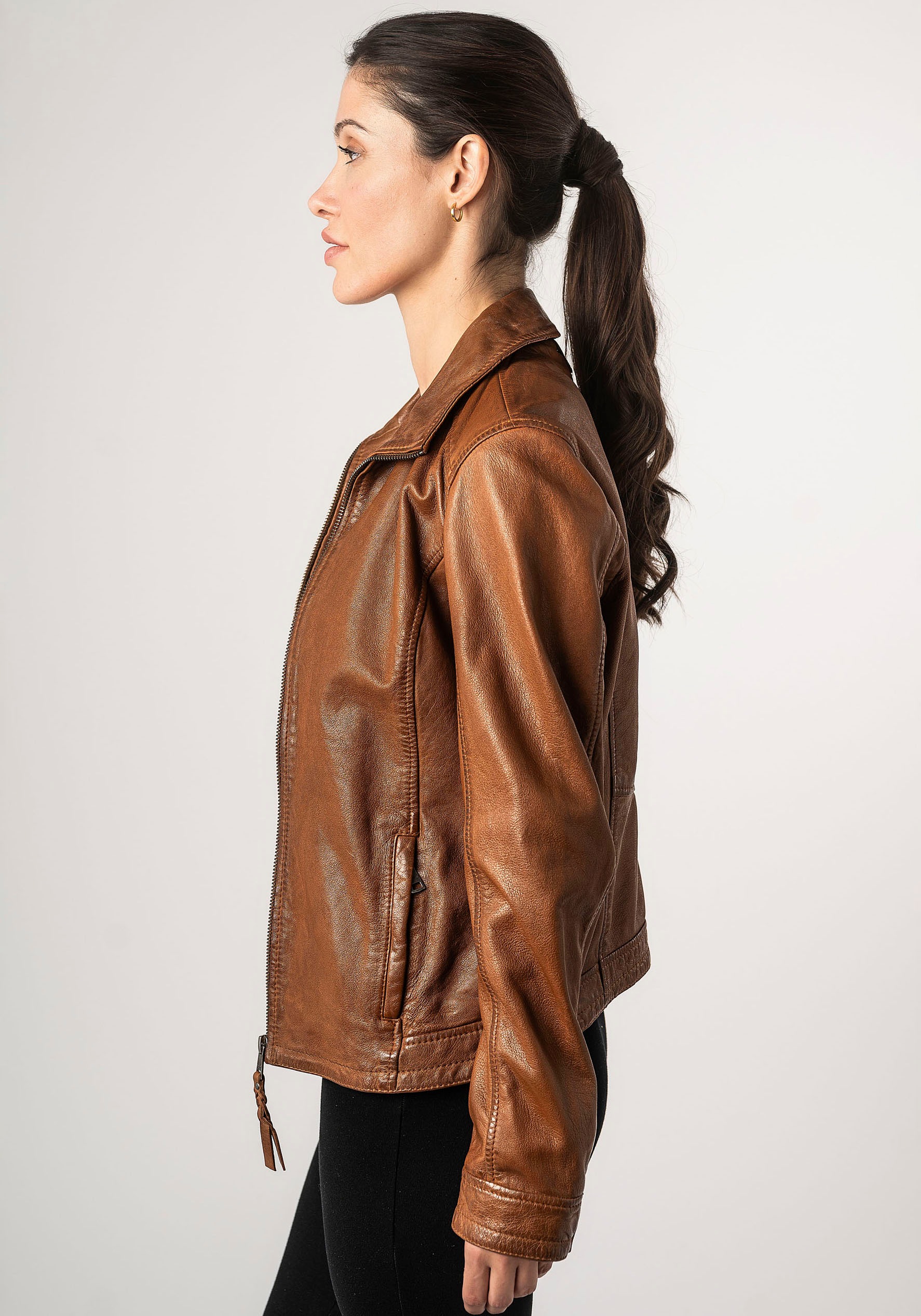 Mauritius Lederjacke »MWWalli« mit Stehkragen