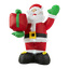 Stor oppblåsbar nisse med LED-belysning 240 cm