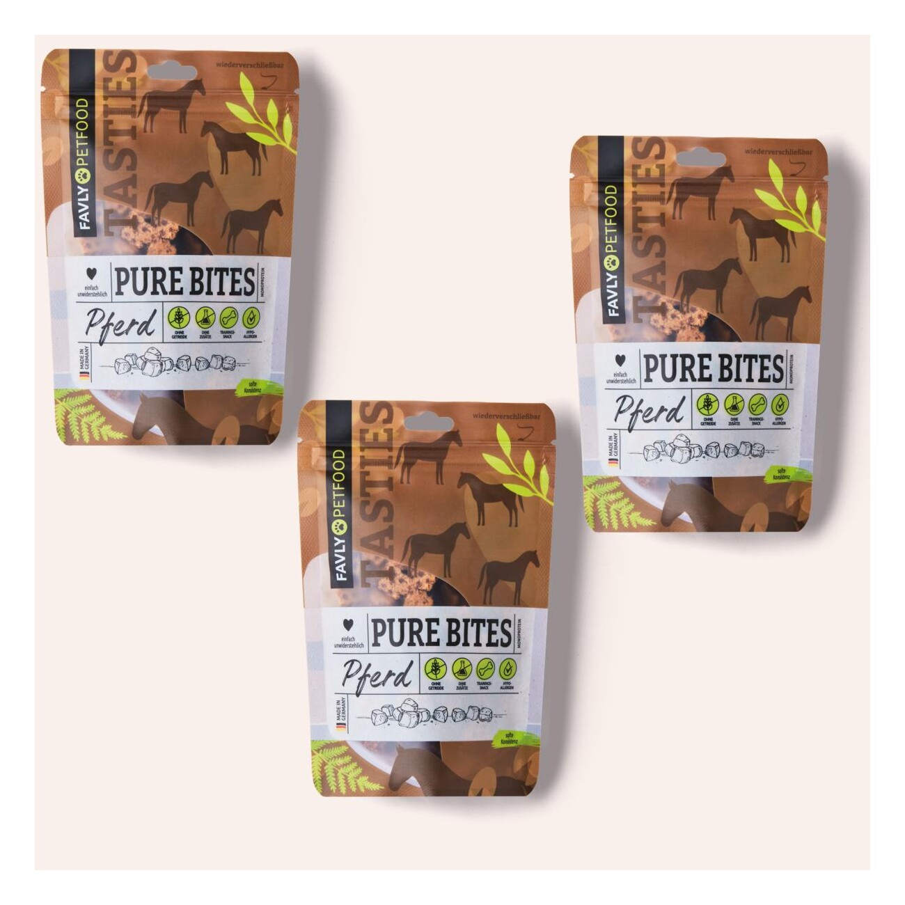 FAVLY Petfood PURE Bites Pferd 360 g