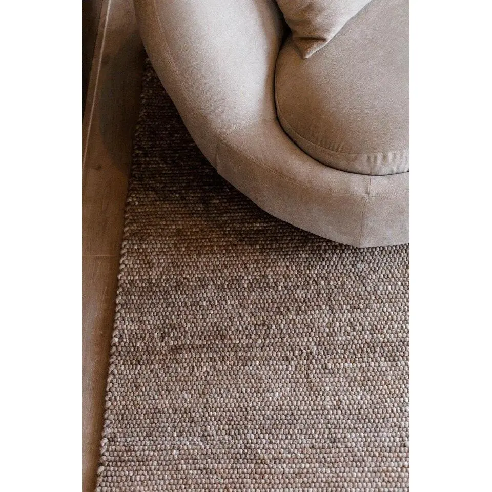 Interieur05 Wollen Vloerkleed lichtbruin Vik - 340 x 240 cm