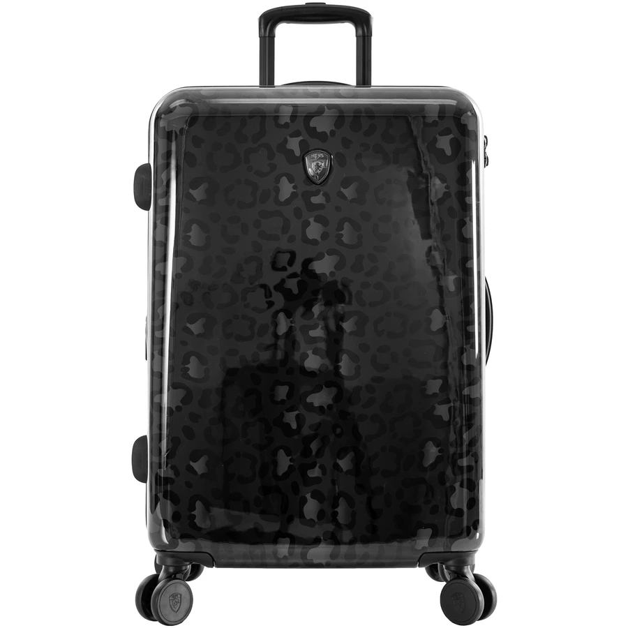 Heys Black Leopard - 4-Rollen-Trolley M 66 cm erw. black leopard