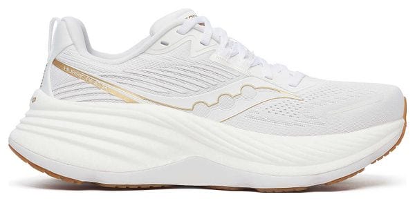Chaussures Running Saucony Hurricane 24 Blanc/Or Femme
