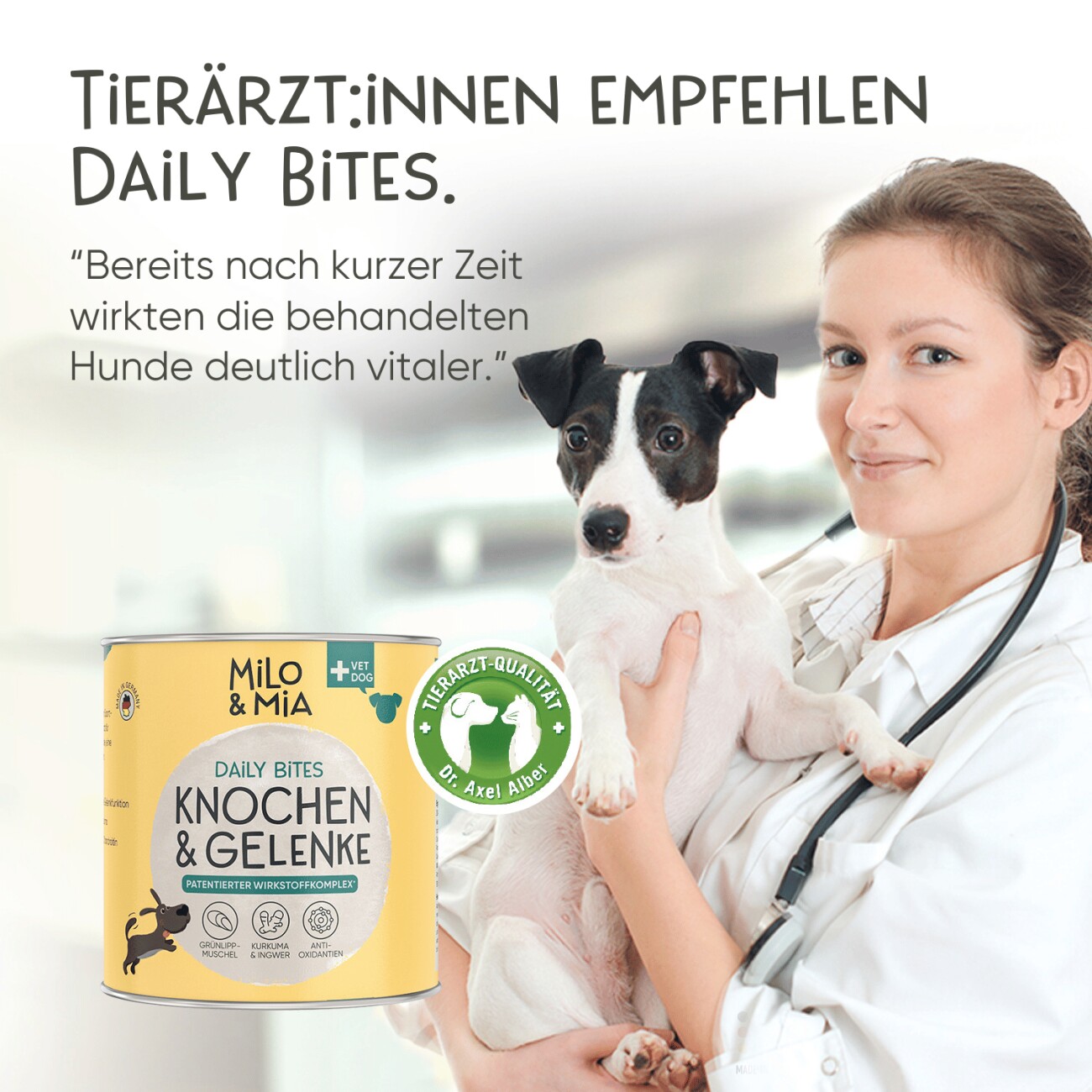 Milo & Mia Daily Bites - Knochen & Gelenke 300 g