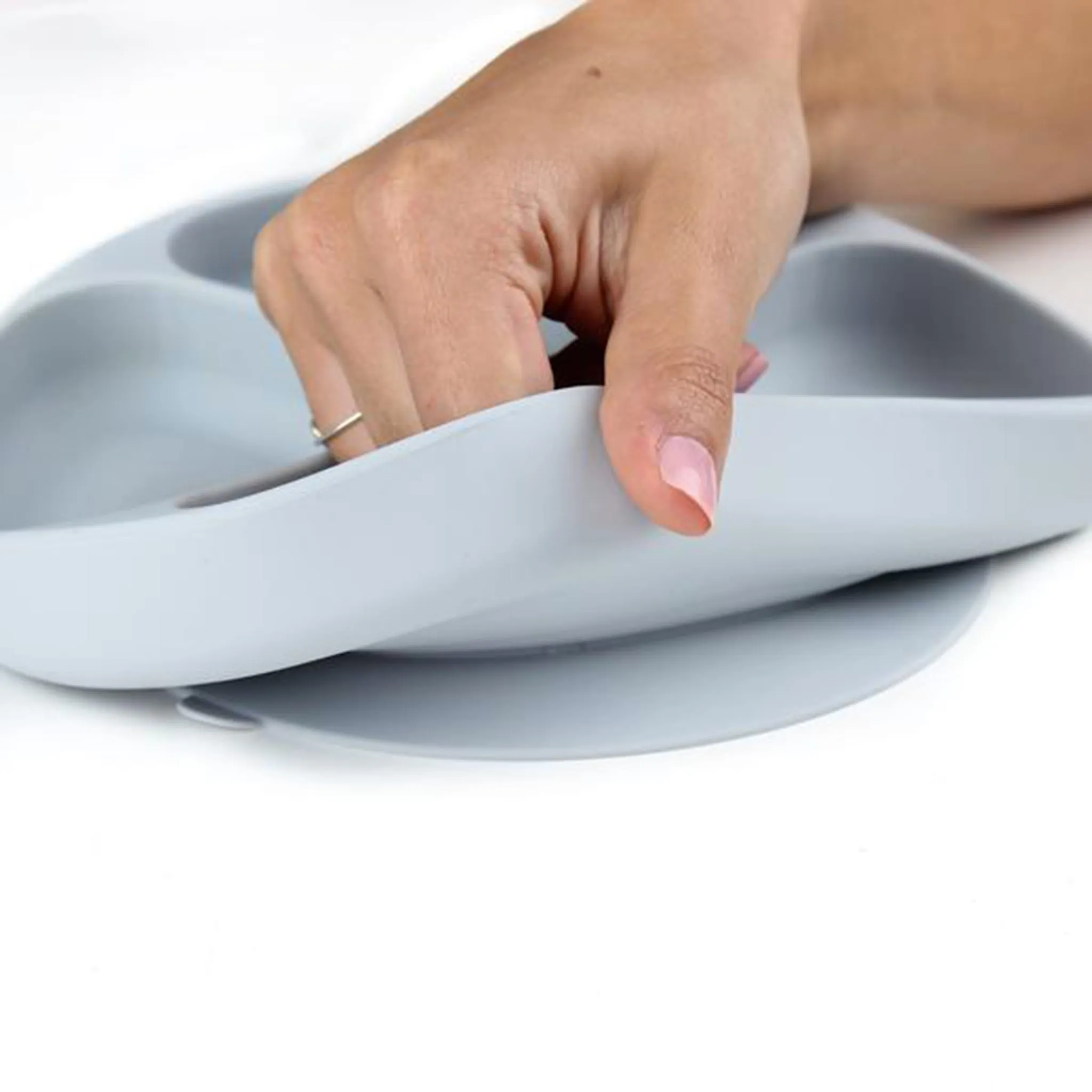Bumkins Assiette compartiments marbre
