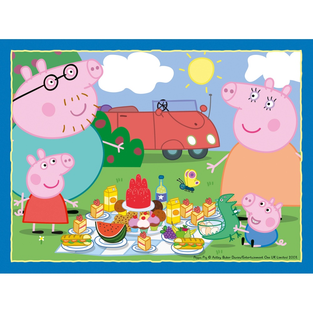 Ravensburger Peppa Pig 4er-Packung (12, 16, 20, 24 Teile) Puzzle-Sortiment