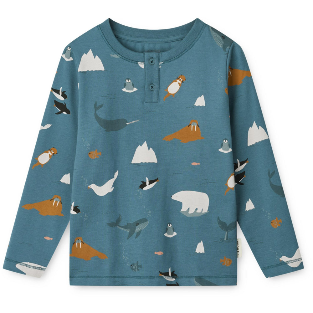Køb LIEWOOD Arctic Sea / Ocean View Wilhelm Printed Pyjamas Sæt