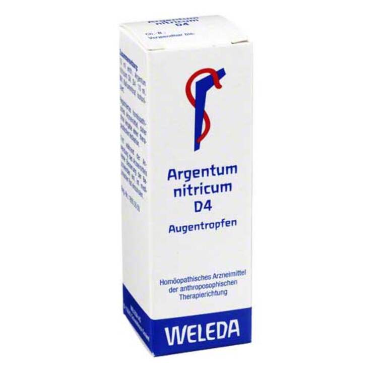 Argentum nitricum D 4 Augentropfen, 10 ml