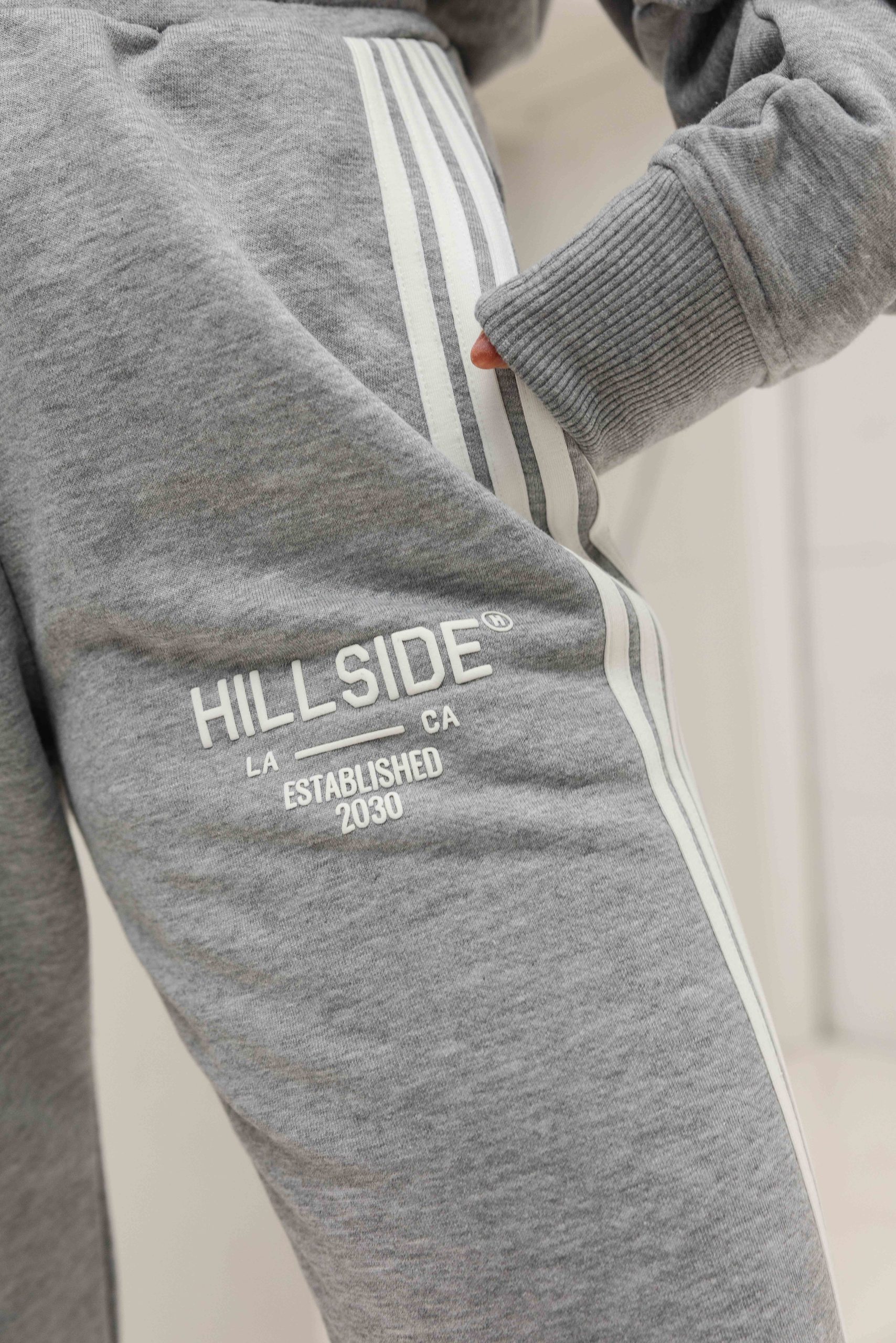 Hillside Stripe Trainingspak Dames Grijs