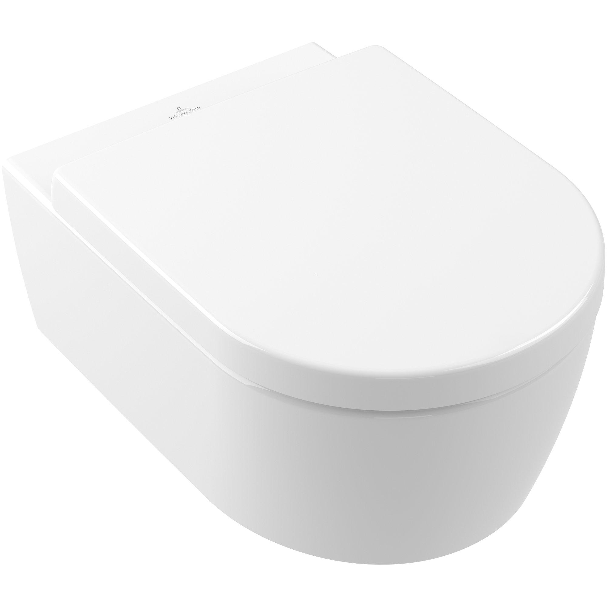 Villeroy & Boch Avento randloos toilet met softclose zitting wit glans