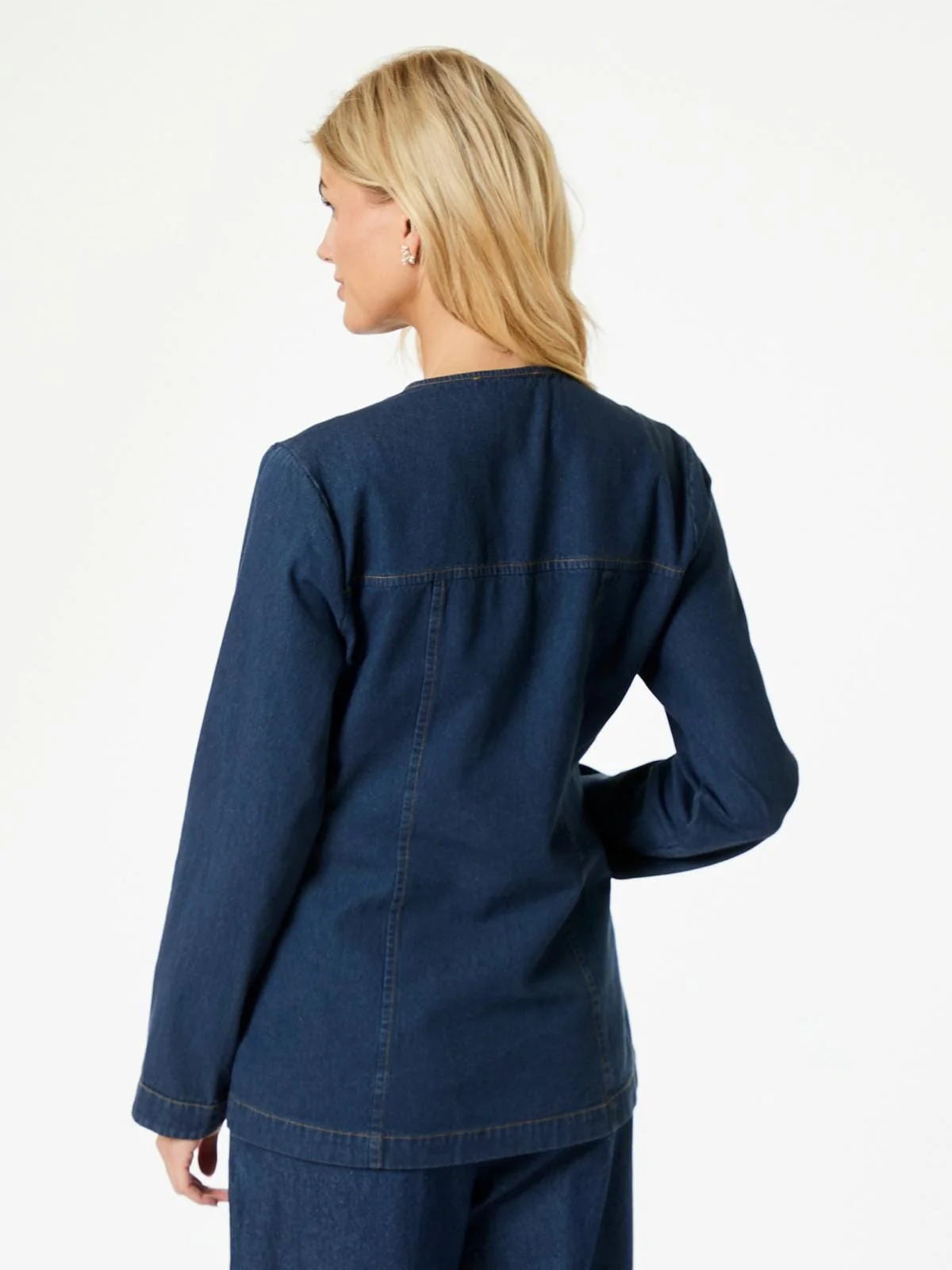 Neo Noir Annie Denim Blouse